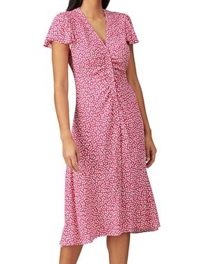 Diane Von Furstenburg Cecilia Dress in Pink and White